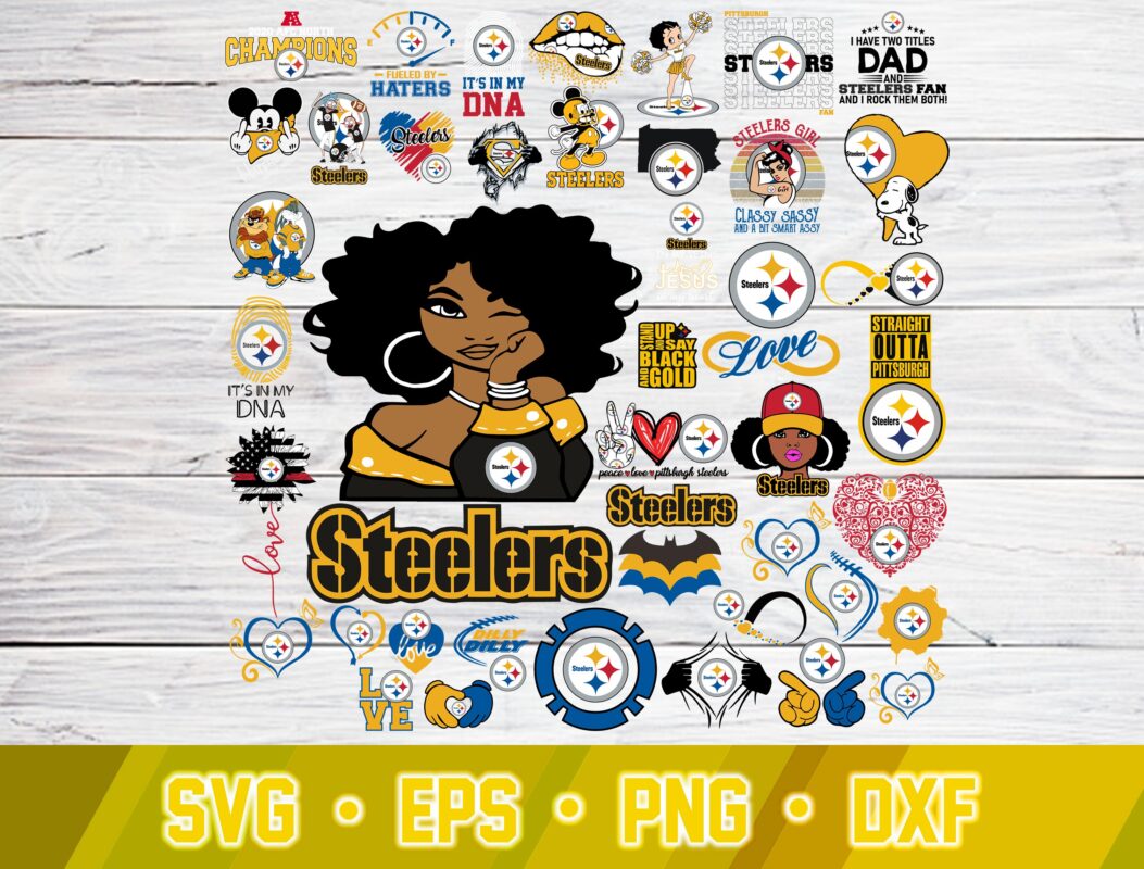 Pittsburgh Steelers svg bundle Steelers digital download hocosvg